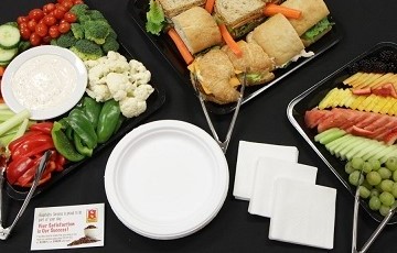 Fruit, Sandwich, and Vegetable Platter
